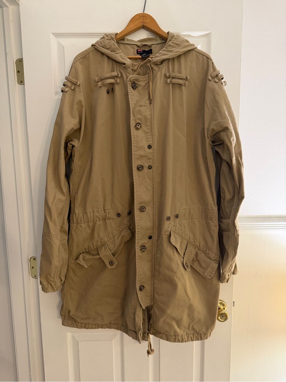 Diesel Y2K Fish Tail Parka Hooded - Khaki